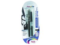 Pocketbrush Pentel XGFKP/FP10 zwart incl. 2 patronen