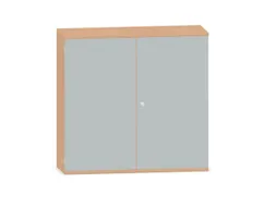 Kantoorkast 1150x1200x430mm Romp Beuken Decor Front Lichtgrijs
