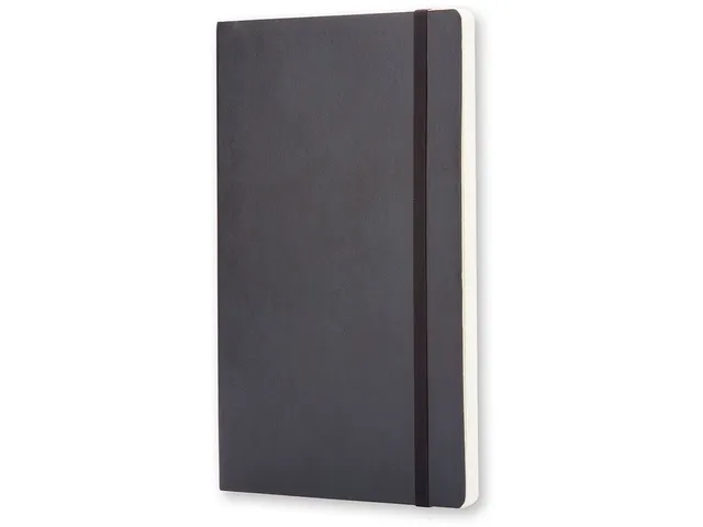 Notitieboek Moleskine large 130x210mm blanco soft cover zwart