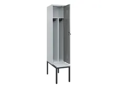 locker met bank,voor scheiding van kleding,HxBxD 2120x400x815mm,1vak