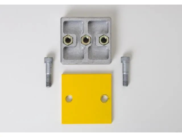 Verbindingsset,V. Aanrijdbeschermingsplank,Staal,Geel