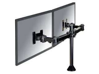 Monitorarm FPMA-D960DG 2 Schermen tot 27 Inch met Doorvoer Zwart - 1