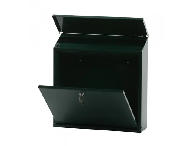 Wandbrievenbus 37cm Groen Staal