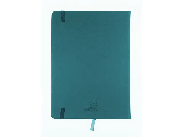 Schetsboek Kangaro A5 dark turquoise PU HC 80 vel 140gr roomwit met el