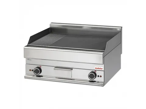 Bakplaat Modular 70cm glad/ribbel Elektrisch