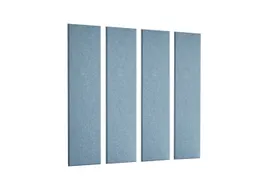 Akoestische PET-vilt wandtegels 30x120cm Blauw 4 Stuks