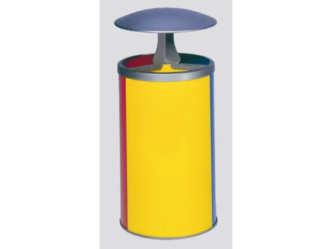 Afvalverzamelstation 3x30 Liter Overkapping Ral1023/ral5010/ral3000
