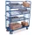 Bijzetwagen 4 Etages Draadgaas 250kg Laadvlak 1320x537mm