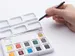 Aquarelverf, Pocket Box Met 12 Halve Napjes