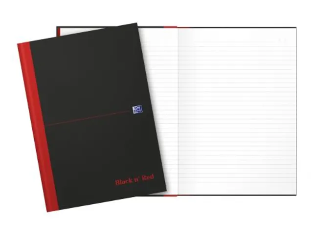 Cahier Oxford Black n’ Red A4 96 feuilles ligné assorti