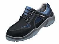 Veiligheidsschoen Ergotex 470 Zwart/blauw Gladleder Maat 37 W