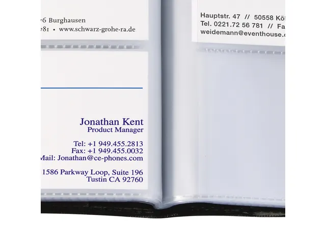 Visitekaartmap Sigel VZ172 voor 192 kaarten 90x58mm kunstleer zwart