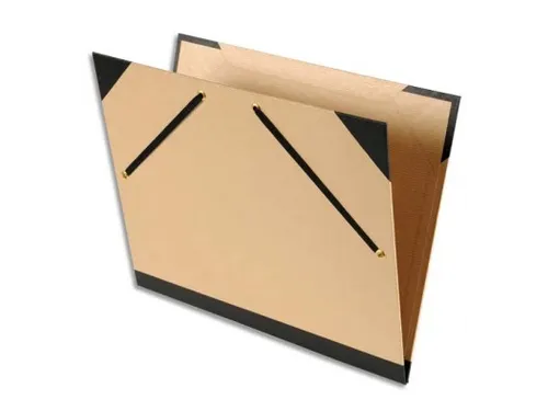 Tekenmap Kraft natur el elastiek 32x45cm