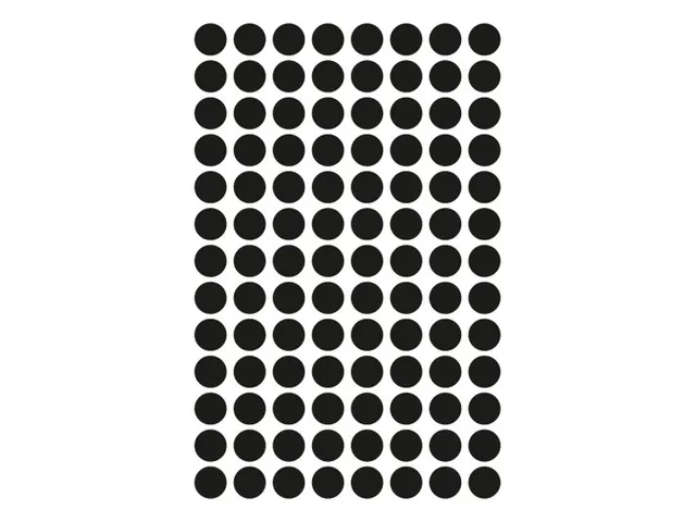 Etiquette Avery Zweckform 3009 Rond 8mm Noir 416 pcs
