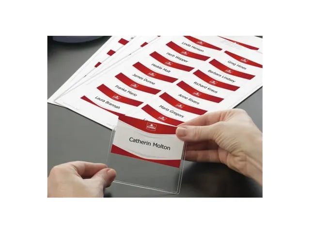 Badgekaart Avery L4727-20 54x90mm microperforatie 200 stuks