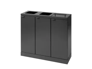 Bica Basic 887 Afvalscheidingsunit 3x45 liter Antraciet - 1