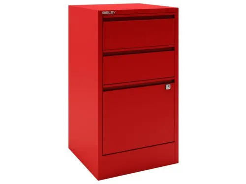 hangmappenkast HxBxD 672x413x400mm 2laden 1hangmappenframe rood