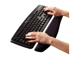 Polssteun toetsenbord Fellowes Plush Touch zwart - 2