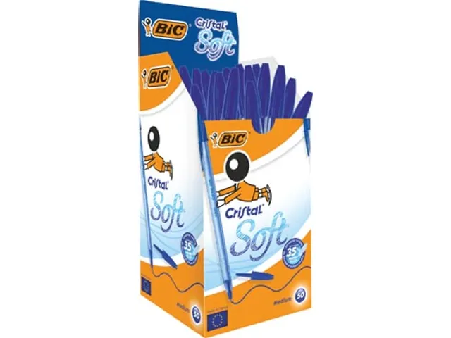 balpen Cristal So medium punt 50 stuks blauw