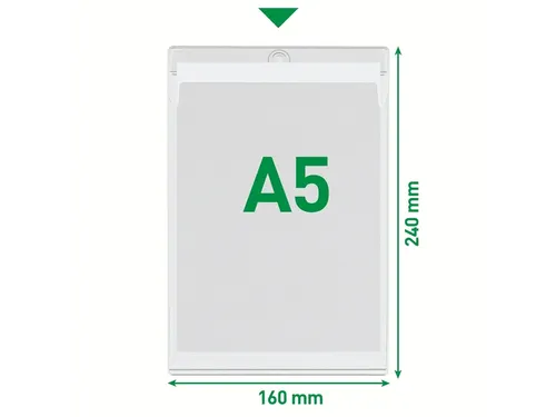 U-map Leitz 4095 A5 met ophangoog 0.20mm PVC transparant