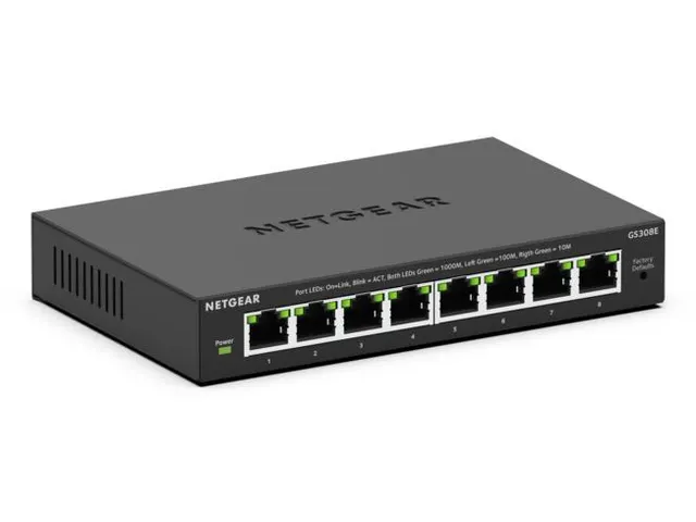 NETGEAR GS308E Smart Switch Managed L2/L3 Gigabit Ethernet