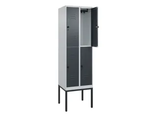 dubbeldekse locker,HxBxD 2120x600x500mm,2x2vak.,vak B 300mm - 2
