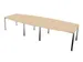 vergadertafel,HxBxD 740x3600x1400mm,vatvormig,NE-esdoorn