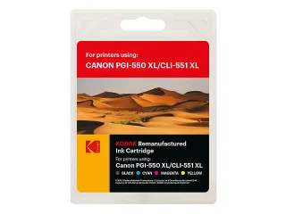 185C055168 Kodak Canon Pgi550Xl/Cli551X Mg Inkt (5) Cmyk Pbk Rebuilt - 1