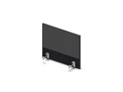 opzetpaneel bureau aanbouw zijkant CC-zwart BN8010-antraciet 600mm