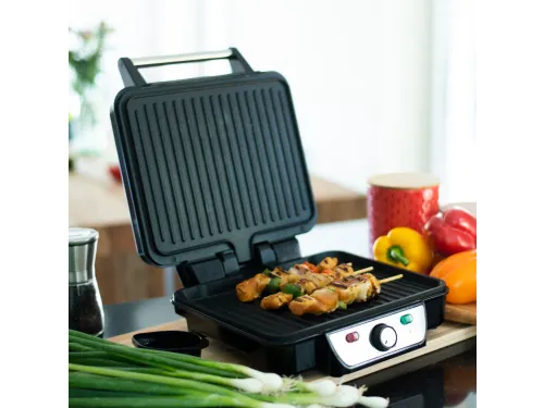 Inventum CG618 Contactgrill 1800 Watt RVS Zwart