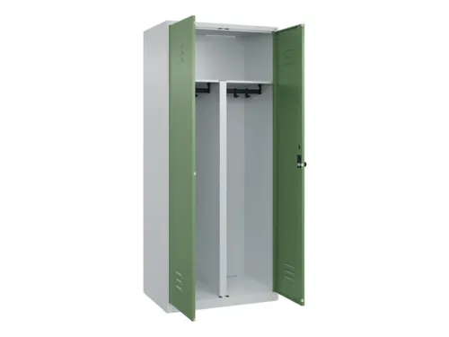 PBM-locker,HxBxD 1850x800x500mm,2vak,vak B 400mm,draaigrendel