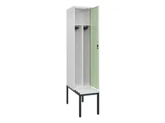 locker met bank,voor scheiding van kleding,HxBxD 2120x400x815mm,1vak