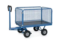 Handtrekwagens 6433l 700kg 1200x800mm Draadgaas Wanden Luchtbanden