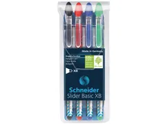 Slider Basic Xb Balpen Etui Assorti kleuren 4 stuks
