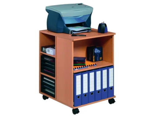 bijzetkast,HxBxD 748x528x592mm,beuken,6niveaus,2 OH