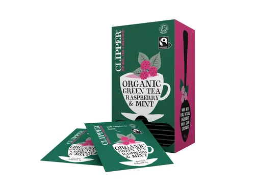 Thee Clipper green raspberry mint bio 25 zakjes