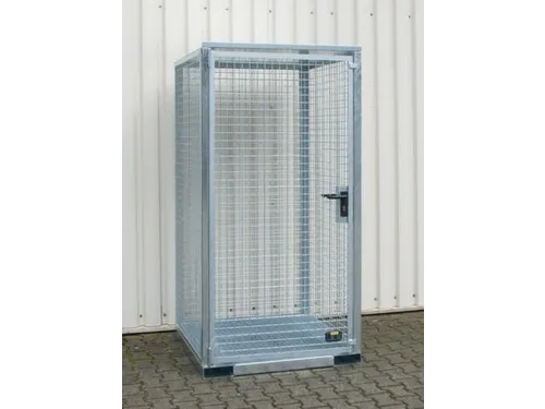 gasflessendepot,v. 16xØ 230mm fles,HxBxD 2170x1085x1140mm,m. deksel