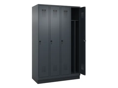 locker voor scheiding van kleding,HxBxD 1950x1200x500mm,4vak