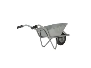 kruiwagen,80l,HxBxD 620x590x1450mm,staal-bak,grijs,staal,lucht-banden - 3
