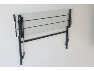 klapbank LxD 1200x380mm aluminium lijsten frame staal RAL7035 - 2