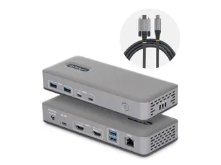 StarTech USB-C Dockingstation 2x HDMI 4K60, LAN, 100W PD - 1