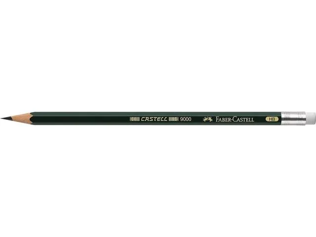 Faber Castell 9000 Potlood Hb Met Gom