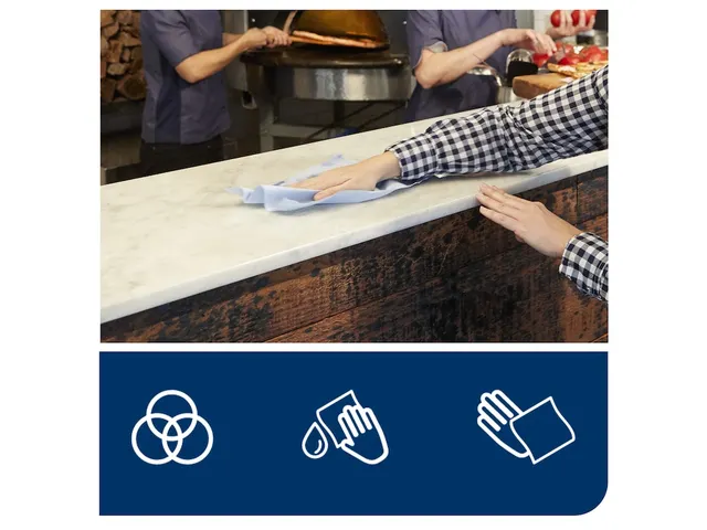 Poetspapier Tork M4 Reflex Plus Advanced 2-laags 450 vel blauw 473391