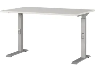 In hoogte verstelbaar bureau,HxBxD 680-910x1200x800mm,blad lichtgrijs - 1