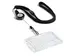 Lacet textile 10 avec enrouleur et attache mousqueton noir