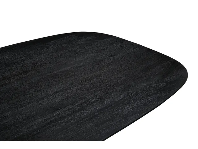 Table de réunion Harper Pied araignée Ovale danois 200x100cm Noir