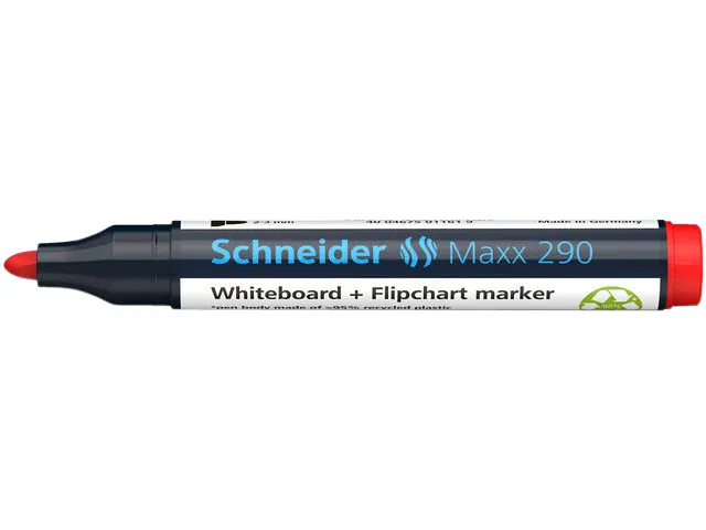 Whiteboardmarker Schneider Maxx 290 rond 2-3mm assorti 3+1 gratis
