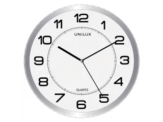 Wandklok Unilux Attraction Ø 22cm lichtgrijs/wit - 1