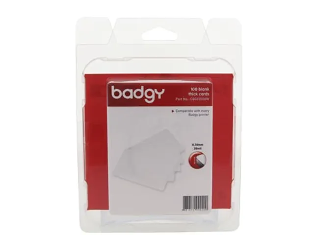 100 blanco, dikke kaarten voor Badgy 100/Badgy 200