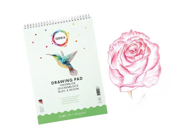 Bloc à dessin Qrea A4 24 feuilles 160g spirale